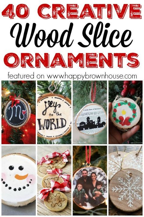 Get crafty with this list of 40 Creative Wood Slice Christmas Ornaments. Perfect Christmas craft for an afternoon at home. These ornaments will look great hanging on your tree. Wood Slice Crafts Christmas, Crafts Christmas Diy, Wood Slice Christmas Ornaments, Kids Holidays, Wood Slice Christmas, Christmas Arts, Wood Slice Ornaments, Wood Slice Crafts, Christmas Board