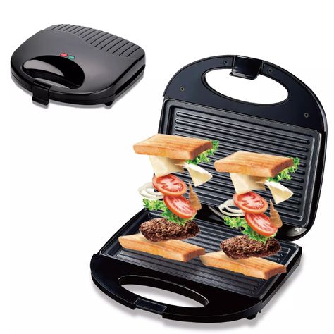 Check out this product on Alibaba App Top Selling Household Double Plates Heating Panini Press Makers Bread Toster Grill Sandwich Maker Breakfast Station, Grill Sandwich, Breakfast Machine, Breakfast Sandwich Maker, Low Fat Cooking, Grill Sandwich Maker, Panini Sandwiches, Donut Maker, Panini Press