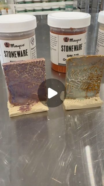 ClayShare on Instagram: "✨🌈✨New Mayco 2024 Stoneware glazes.
Fired to cone 5 at medium speed with a 15min hold on Tuckers Smooth Stone Clay in an L&L DLH11-DX kiln. #madewithclayshare @maycocolors @hotkilns @tuckers.pottery" Mayco White Mudcrack, Mayco Glaze, Stoneware Glazes, Pottery Glazes, Red Clay, Red Stone, Kiln, Stoneware, Glaze