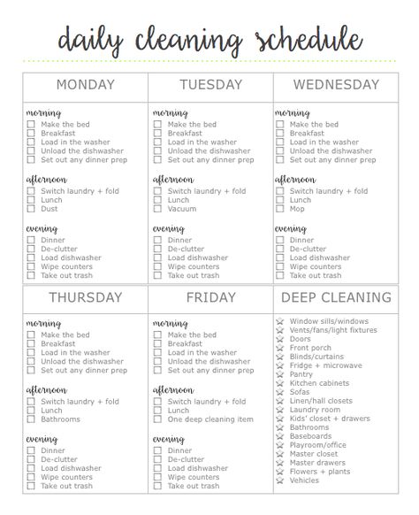 Free 2-page cleaning printable. First page is a daily cleaning schedule, second page is a declutter + detox cleaning checklist! Fly Lady Printables Free, Daily Household Cleaning Schedule, Fly Lady Cleaning Schedule Printable, Daily Cleaning Schedule, Clean Hacks, Cleaning Checklists, Fly Lady, Cleaning Schedules, Clean Baking Pans