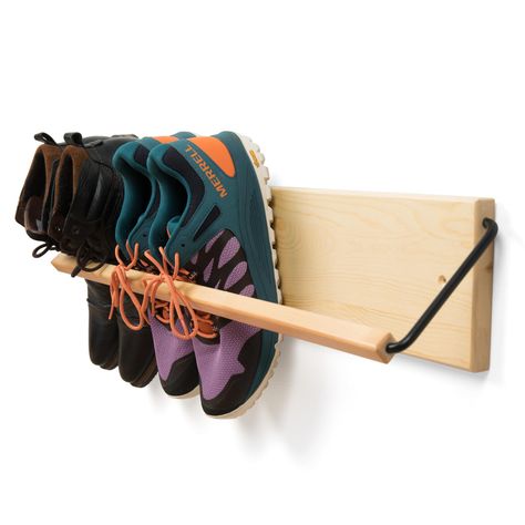 PRICES MAY VARY. Title: Wall Mounted Shoe Rack - Wooden Entryway Shoe Rack - Hallway Stylish Shoe Rack Wall Mounted - Minimal Design Narrow Shoe Rack for entryway to Keep Any Shoes Off The Floor (Pine, 30 in. Wide). Product Type: Categories > Storage & Organization > Clothing & Closet Storage > Shoe Organizers > Free Standing Shoe Racks Slim Shoe Rack, Shoe Rack Hallway, Mounted Shoe Rack, Shoe Rack For Small Spaces, Wall Shoe Rack, Small Shoe Rack, Wall Mounted Shoe Rack, Hanging Shoe Rack, Narrow Shoe Rack