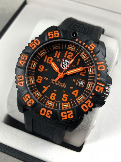 Luminox Men's 3059 EVO Navy SEAL Colormark Watch  Model # L3059 Price Rs.55,950  #luminox #luminoxwatch #EverySecondCounts #timepiecetuesday #AlwaysVisible #navysealwatch #pakarmy #pakairforce #PAF #PakNavy #BrandMerchants #AbouTime #pakistan #nishatemporium #PackagesMall #affordablewatches #fashion #ladieswatch #giftforher #love #nyc #AccessItAll #Wonderlust #MichaelKorsCollection #mesh #style #black #simple #Happiness #watchoftheday Navy Seal Watches, Simple Happiness, Luminox Watches, Watches Collection, Affordable Watches, Navy Seal, Michael Kors Collection, Navy Seals, Watch Model