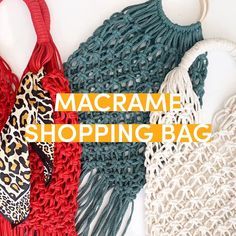 Macrame Shopping Bag, Market Bag Tutorial, Yarn Crafts For Kids, Simpul Makrame, Pola Macrame, Sac Diy, Crochet Bag Tutorials, Mode Turban, Recycled T Shirts