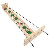 Wood Games, Shoot The Moon, Dark Stain, Wooden Games, Classic Board Games, Family Board Games, Backyard Games, Traditional Games, Metal Ball