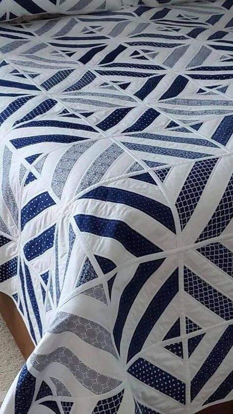 2 Color Quilts Patterns Simple, Large Pattern Quilts, Quilt Designs Ideas, Blue And Grey Quilts, Mens Quilts Ideas, Blue And White Quilt Ideas, Navy Blue Quilts Ideas, Blue Quilts Ideas, Men’s Quilts Ideas