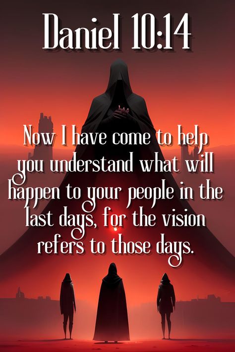 Gain insight into the last days with Daniel 10:14, as divine revelation unfolds the vision for future events. Explore the transformative power of understanding prophecy and preparing for what lies ahead. 📖🔮 #Daniel1014 #LastDays #DivineRevelation Happy Preparation Day, Daniel Bible, Last Days Bible, Bible End Times, Happy Sabbath Images, Bible Search, Verse Images, Book Of Daniel, Divine Revelation