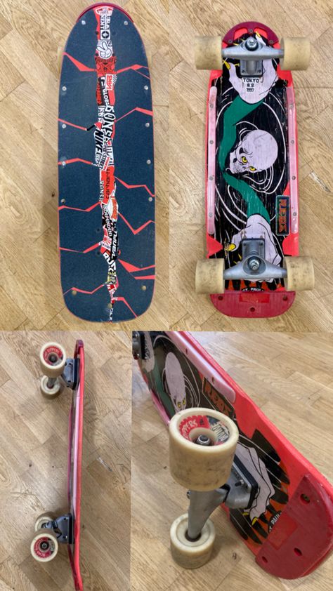 Roller Derby crappy 80s skateboard customsied to an Awesome Crappy Cruiser Surfskate 80s Skateboard, Cruiser Skateboards, Cool Skateboards, Skateboard Art, Roller Derby, Skateboard Decks, Endless Summer, Style Board, Derby