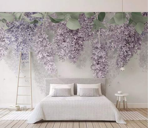 Cane Wall, Fruits Wallpaper, Adhesive Wall Art, Flower Mural, Rattan Cane, 3d Wall Murals, Custom Murals, Rose Wall, Purple Walls