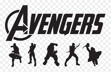 Avengers Svg Free, Avengers Silhouette, Marvel Silhouette, Marvel Svg, Superhero Silhouette, Avengers Logo, Image Svg, Silhouette Clip Art, Silhouette Png