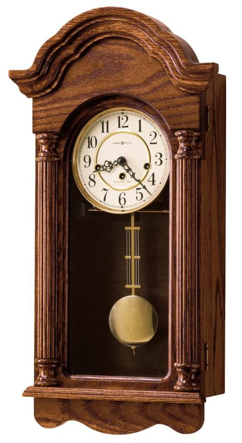 Finished in oak Yorkshire on select hardwoods and veneers. A gently arched bonnet. Howard Miller Wall clock Analog Rectangle Wall Grandfather Clock in Brown | 620232 Howard Miller Wall Clock, Electric Clock, Diy Wall Clock, Clock Repair, Howard Miller, Antique Clock, Antique Store, Wood Clocks, Grandfather Clock