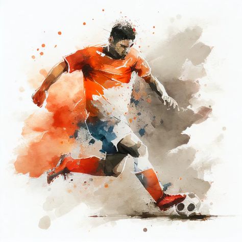 Football Painting Ideas, Soccer Paintings, Sports Mural, Drawing Football, Football Painting, Football Paintings, Soccer Poses, Lionel Messi Posters, Messi Poster