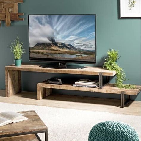 Top 15 Unique DIY TV Stands Ideas 2021 - Tattooed Martha Tv Stand Decor, Sala Tv, Suport Tv, Diy Tv Stand, Wooden Tv Stands, Hemma Diy, Living Room Tv Stand, Furniture Design Living Room, Diy Tv