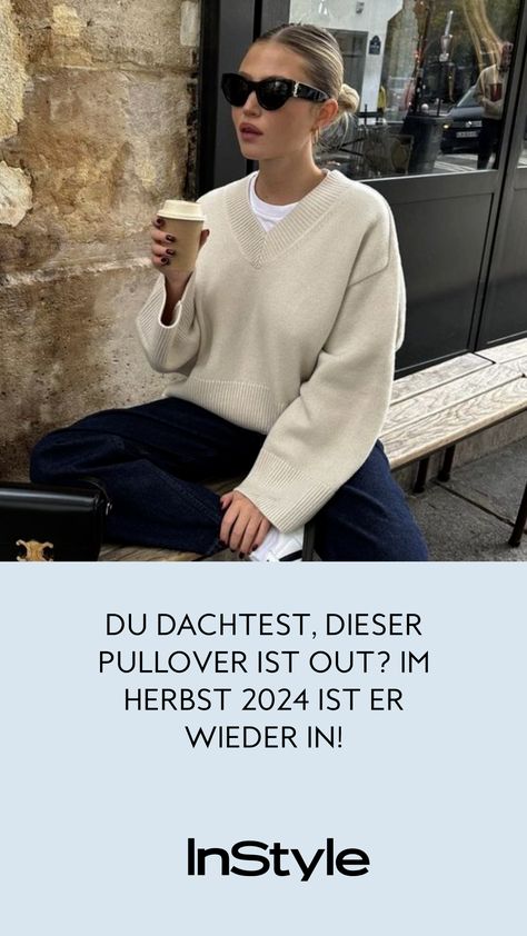 Früher out, jetzt wieder in! Dieser Pullover mausert sich zum Herbst-Trend 2024. Hier entdecken und bei H&M shoppenFashion, Mode, Outfit, Styling Jeans Trend, Pullovers Outfit, Outfit Styling, Zara Fashion, Fashion Autumn, Mom Outfits, Mode Outfits, Daily Outfits, Winter Fashion