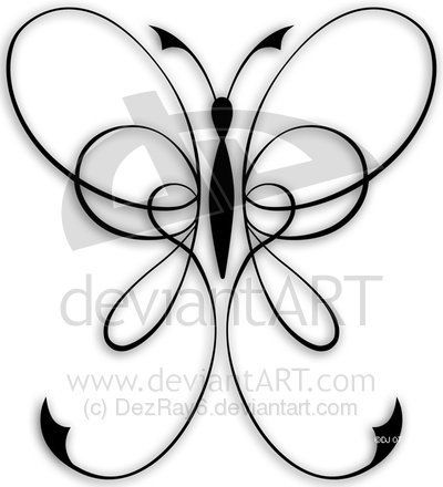 Butterfly Ribbon Tattoo, Ribbon Butterfly Tattoo, Tropisches Tattoo, Ribbon Butterfly, Herz Tattoo, Butterfly Tattoo Designs, 1 Tattoo, Butterfly Drawing, Black Butterfly