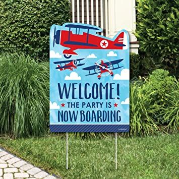 Airplane Birthday Theme, Vintage Airplane Baby Shower, Airplane Party Decorations, Airplane Birthday Party Decorations, Time Flies Birthday, Flight Airplane, Planes Birthday Party, Planes Birthday, Airplane Baby Shower