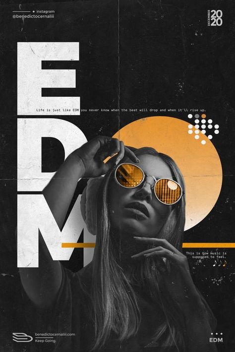 creative poster design Creative Posters Design, Edm Graphic Design, Glamour Graphic Design, Graphic Design Ideas Creativity, Portrait Poster Design, Edm Poster, Graphic Design Posters Ideas, Plakat Design Inspiration, Edm Design