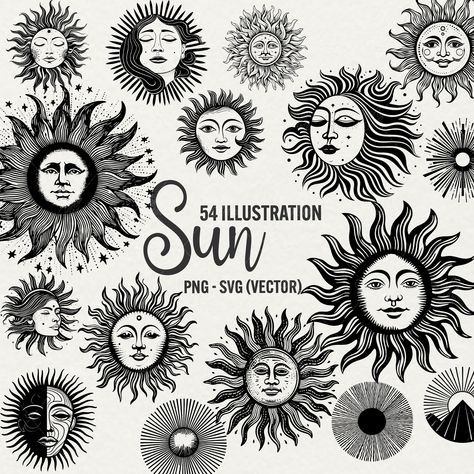 Sun Svg, Sun Face, Love Astrology, Sun Designs, Fantasy Theme, Branding Materials, Event Invitation, Original Design, Social Media Graphics