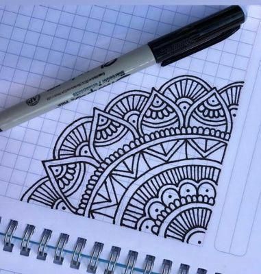 Zentangle Kunst, Easy Mandala Drawing, Mandala Doodle, Mandala Art Therapy, Simple Mandala, Doodle Art Drawing, Mandala Design Pattern, Mandala Art Lesson, Mandala Artwork