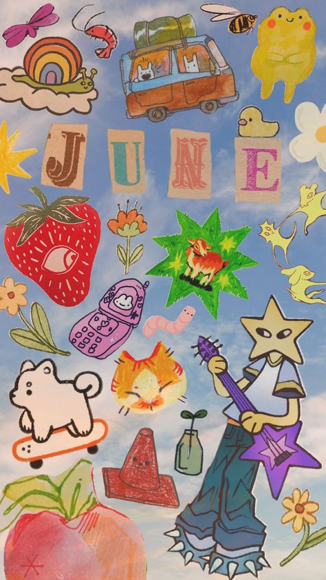 #doodles #summer #June #summervibes #summervibes #fyp #indie #indievibes #aesthetic #art Summer Doodles Aesthetic, June Doodles, Doodles Summer, Summer Doodles, Doodles Aesthetic, Journal Doodles, Aesthetic Art, Bullet Journal, Doodles