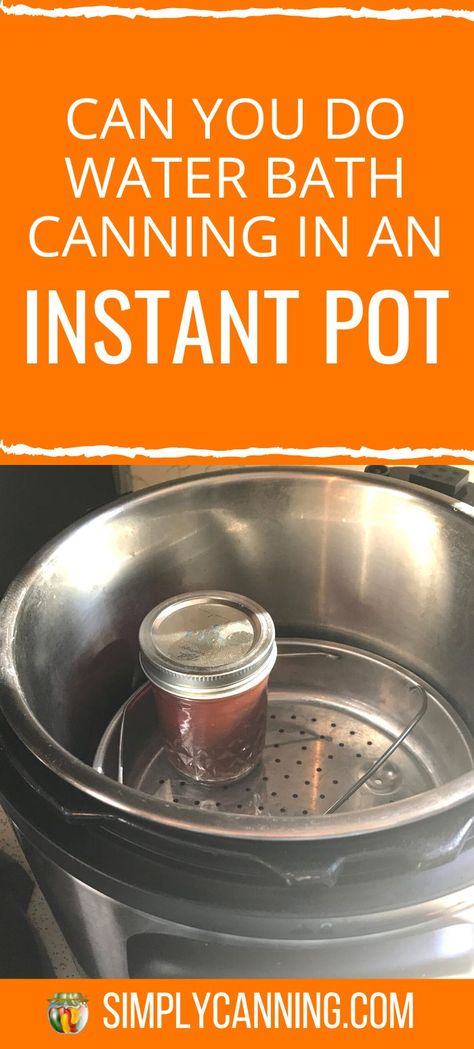 Canning Pears In Instant Pot, Instant Pot Water Bath Canning, Small Batch Water Bath Canning Recipes, Instant Pot Jelly, Canning In Instant Pot, Electric Pressure Canner, Diy Condiments, Hot Water Bath Canning, Canning Pears