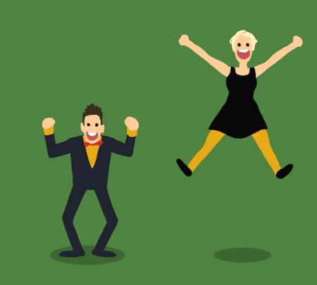 New party member! Tags: happy excited couple jump yay joy glad happy couple Jump Animation, Jumping Gif, Resolve Conflict, Hiking Gif, Action Pictures, Resolving Conflict, Happy Gif, Ebook Marketing, Create Animation