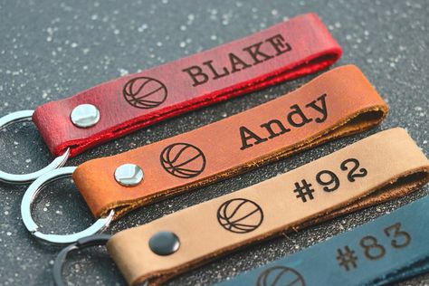 I can guarantee that my Leather is very soft and smells great that you will love them! I put personalization with Laser engraving so that it will never come off like in some printing methods. So, your unique item will always show your message or customization forever! Basketball Senior Night Gifts, Basketball Banquet, Personalized Basketball Gifts, Basketball Keychain, Basketball Senior Night, Basketball Team Gifts, Basketball Coach Gifts, Senior Night Gifts, Leather Keychains