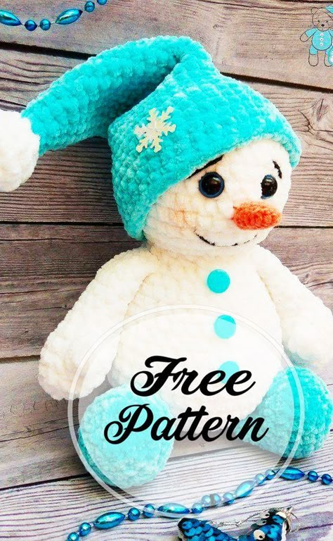 Free Snowman Amigurumi Crochet Pattern for Chirstmas - Free Amigurumi Pattern, Amigurumi Blog! Snowman Amigurumi, Amigurumi Minta, Crochet Snowman, Crochet Xmas, Crochet Geek, Crochet Amigurumi Free Patterns, Snowmen Patterns, Crochet Amigurumi Free, Holiday Crochet