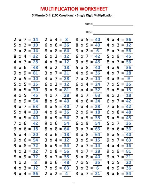 Multiplication Drills, Multiplication Facts Worksheets, Basic Multiplication, Math Addition Worksheets, 4 Grade, 2nd Grade Math Worksheets, Printable Alphabet Letters, Multiplication Worksheets, Math Multiplication