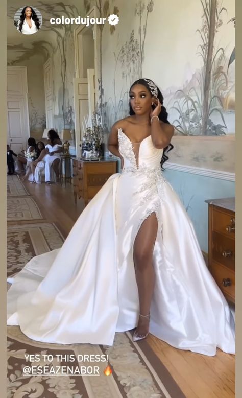 Destination Wedding Dress Black Women, Big Wedding Dresses Black Women, Bridal Dress Black Women, Bridal Gowns Black Women, White Wedding Dress Black Women, After Party Wedding Dress Black Women, Wedding Gown Black Women, Wedding Dresses With Sleeves Black Woman, Wedding Reception Dress Black Women