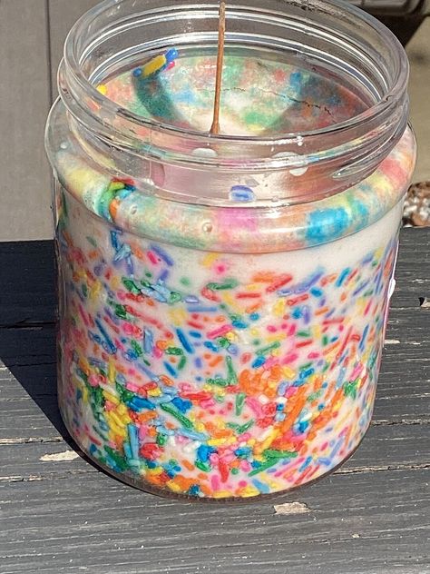 All Natural Rainbow Sprinkles Organic Birthday Candle/birthday - Etsy Margarita Candles, Lavender Soy Candle, Egg Candle, Cupcake Candle, Valentine Candles, Candle Birthday, Organic Candles, Food Candles, Star Candle