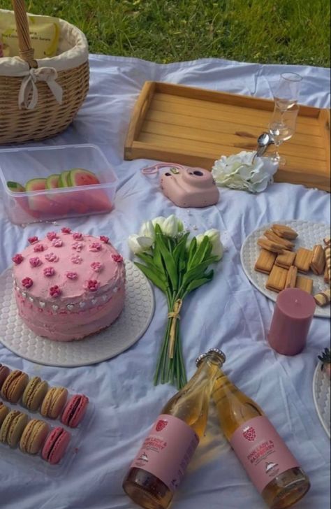 Galentines picnic Valentines Picnic, Bday Picnic, Picnic Date Food, Picnic Photo Shoot, Pink Picnic, Valentines Proposal, Picnic Photography, Picnic Activities, Cute Birthday Pictures