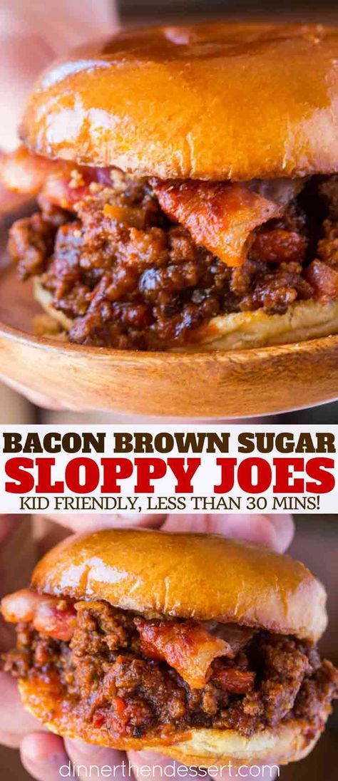 Bacon Cheeseburger Sloppy Joes, Copycat Sandwich, Sloppy Joes Dinner, Cheeseburger Sloppy Joes, Easy Skillet Dinner, Garlic Brown Sugar Chicken, Cheese Dinner, Skillet Dinner Recipes, Brown Sugar Bacon