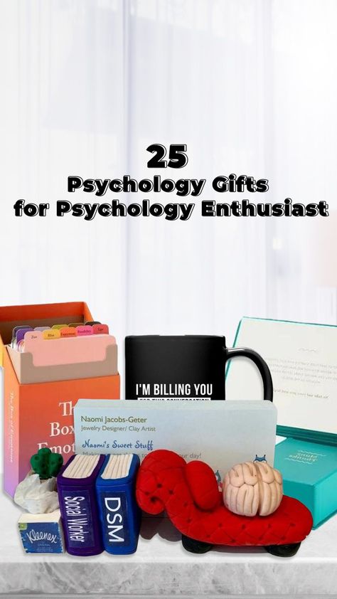 Psychology enthusiasts will definitely love to have things that are related to their favorite subject. If you know someone who loves Psychology so much, you might want to give that person a special psychology gift to them. Let’s start your search for the best gift for a special psychology enthusiast in your life! To start with the search, it would be best for your to check out the following list of 25 most recommended psychology gifts that we have curated for you. Gifts For Psychiatrist, Gifts For Psychology Majors, Psychology Decoration Ideas, Gift Ideas For Therapists, Therapist Gifts Mental Health, Psychology Gifts Ideas, Gifts For Psychologists, Gift For Psychologist, Psychology Decorations