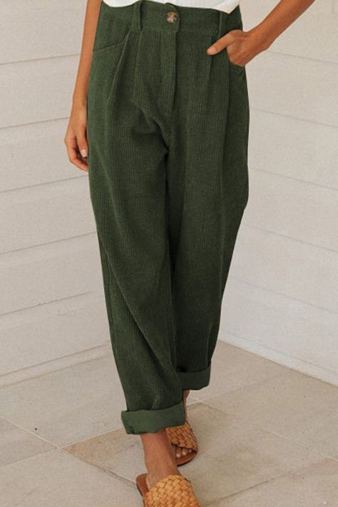 Details We updated our fan-favorite wide leg pant with a winter-ready fit and new, seasonal colors. Equipped with a high waist, full-length inseam, and an ultra-flattering wide leg. Details: Material: Polyester SIZE(IN) Waist Hip Length S 28.3 42.1 39.8 M 30.3 44.1 40.2 L 32.3 46.1 40.6 XL 34.3 48.0 40.9 Corduroy Pant, Pleated Maxi Skirt, Loose Jeans, Wide Leg Pant, Elastic Waist Pants, Loose Pants, Casual Sets, Pocket Pants, Outerwear Sweater