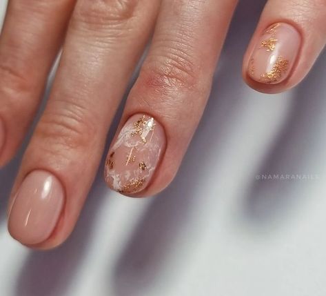 Beige Marble Nails, Nude Marble Nails, Nails Marble, Milky Nails, Beige Nails, Beige Marble, Manicure Ideas, Marble Nails, Gold Marble