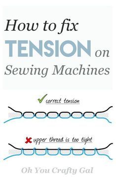 Sewing Machine Tension, Sewing Machine Repair, Illustration Tutorial, Sewing Machine Basics, Beginner Sewing Projects Easy, Sewing Stitches, Leftover Fabric, Sewing Lessons, Sewing Projects For Beginners