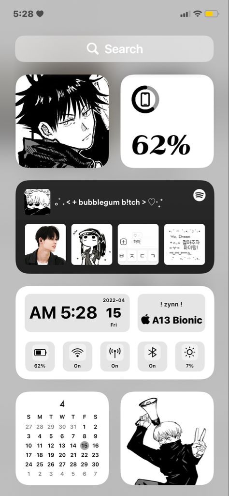 Jjk Ios 16 Wallpaper, Megumi Phone Case, Iphone Anime Theme, Iphone 15 Customization, Jjk Ios Layout, Iphone12 Aesthetic, Jjk Iphone Layout, Megumi Wallpaper Iphone, Jjk Phone Theme