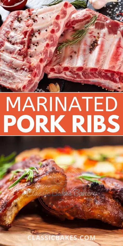 Marinated Pork Ribs Oven Baked, How To Tenderize Pork Ribs, Pork Spare Rib Marinade, Marinades For Pork Ribs, Marinated Ribs Oven, Marinate For Ribs, Spare Ribs Marinade Recipes, Marinade For Pork Ribs Grilling, Rib Marinade Recipe Grilling