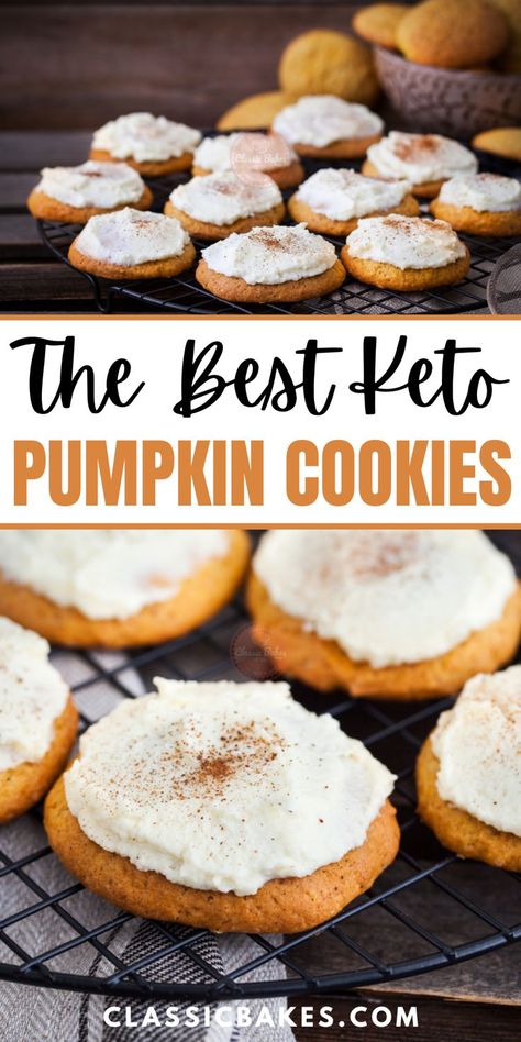 Keto Cookies Pumpkin, Keto Persimmon Cookies, Healthy Keto Pumpkin Recipes, Keto Pumpkin Biscotti, Keto Friendly Cookies Recipes, Keto Dessert Pumpkin Recipes, Low Carb And Calorie Desserts, Keto Maple Cookies, Keto Pumpkin Snickerdoodles