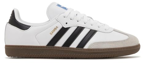 PRICES MAY VARY. Runs Large; consider selecting half size down for your best fit 100% Authentic Originally designed to protect soccer players’ feet during winter, the adidas Samba has transcended its sports function but still maintains its aesthetic appeal. Adidas Samba Women, Adidas Samba Og, College Fits, Samba Og, Black Gums, Black Granite, Adidas Samba, Casual Shoes Women, Fashion Sneakers