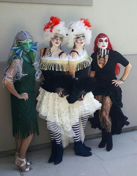 Freak Show Costume Ideas #groupcostumes #costumeideas #costumes Group costume ideas #freakshow #freak Cotton Candy Cone, Creepy Carnival, Themed Halloween Costumes, Black Halloween Dress, Creative Costumes, Carnival Themes, Clown Costume, Diy Valentines Gifts, I Love Makeup