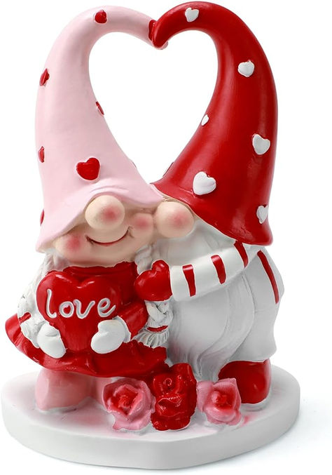 Zonling Valentines Day Gnomes Decor - Valentine Gnome Figurines Decorations for Home Table Ornaments Sweet Valentines Day Gifts for Him Her Gnome Figurines, Gnomes Decor, Valentine Gifts For Him, Table Ornaments, Swedish Tomte, Valentines Surprise, Valentine Gnome, Unique Anniversary Gifts, Decorations For Home