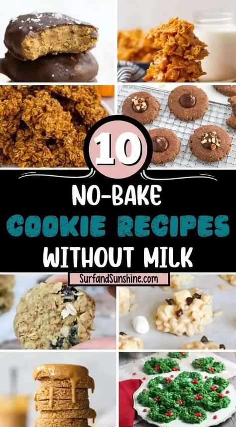 No Milk Cookies Recipes, Dessert Recipes Without Milk, No Bake Cookies No Milk, Desserts Without Milk, Dessert Without Milk, No Milk Desserts, No Bake Cookies Without Milk, No Milk Cookies, No Bake Cookies Recipes