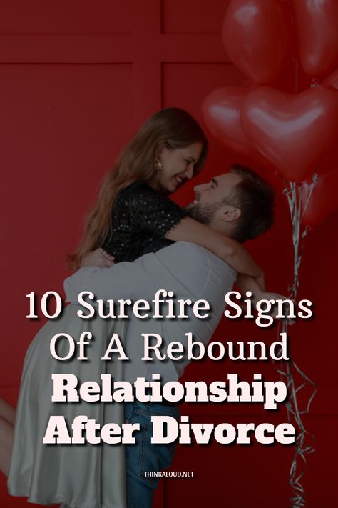 Where there’s marriage, there’s divorce. We’ve had our share of doubts regarding the commonly thrown-around statistic stating that half of all marriages end in divorce, but that seems to be the case. Especially when you’re the one getting divorced. What are surefire signs of a rebound relationship after divorce?


#thinkaloud #pasts #properly #lovequotes #love #loveit #lovely #loveher #loveyou #loveyourself #lovehim #adorable #amor #life #bae #beautiful #couple #coupleblog #couplegoals Dating While Separated, Finding Love After Divorce Quotes, Relationship After Divorce, Marriage After Divorce, Emotional Unavailability, Newly Divorced, Rebound Relationship, Fear Of Commitment, Divorce Recovery