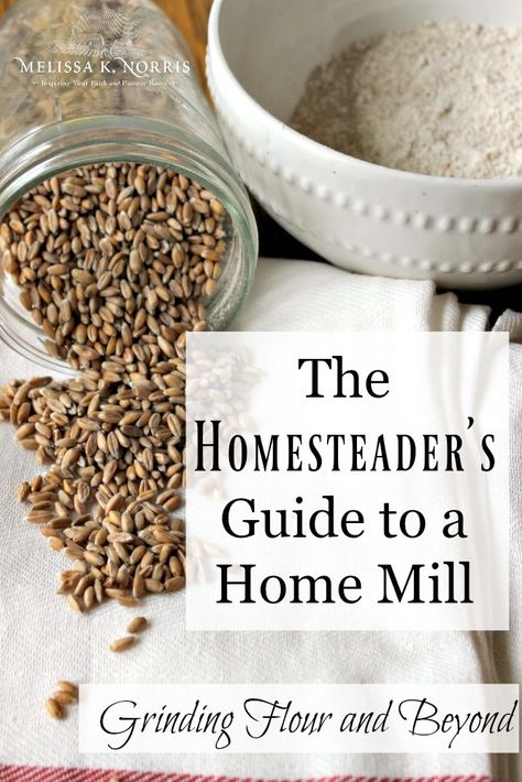 Grind Your Own Flour, Making Your Own Flour, Grinding Your Own Flour, Nutrimill Grain Mill, How To Mill Flour, Grain Mill Diy, Milling Flour At Home, Grain Mill Recipes, Home Milled Flour Recipes