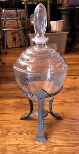 ANTIQUE APOTHECARY JAR GLASS STAND 23”Tall DISPLAY CANDY GUMBALL Pharmacy￼ | eBay Antique Apothecary Jars, Apothecary Shelves, Apothecary Room, Apothecary Shelf, Apothecary Store, Miniature Apothecary, Apothecary Containers, Apothecary Kitchen, Home Apothecary