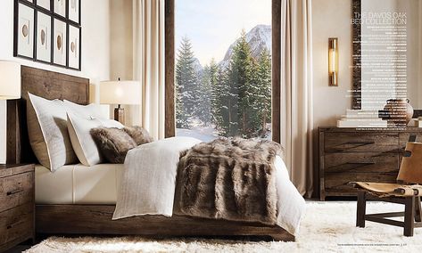 Rooms | RH Rh Ski House, Ski House Decor, Oak Panels, Furniture Vanity, Bedroom Collection, Bath Furniture, Home Hardware, Restoration Hardware, Home Rugs