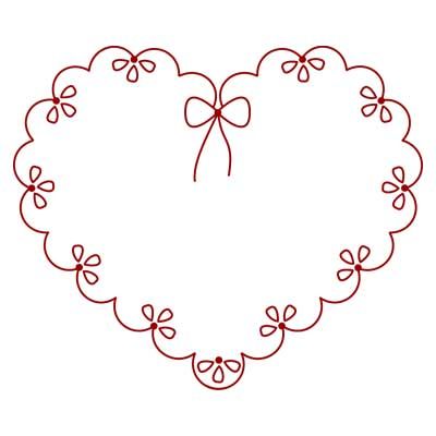 embroidery pattern Redwork Embroidery Patterns, Desain Tote Bag, Pola Bordir, Embroidery Hearts, Redwork Embroidery, Embroidery Transfers, Pola Sulam, Embroidery Patterns Free, Hand Embroidery Pattern