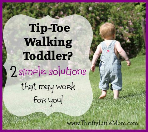 2 Simple Solutions that may work for a parent concerned about how often their toddler toe-walks. Vacation With Husband, Toddler Exercise, Sensory Seeking, Toe Walking, Pediatric Physical Therapy, Baby Walking, Gross Motor Activities, Fine Motor Skills Activities, Walking Exercise