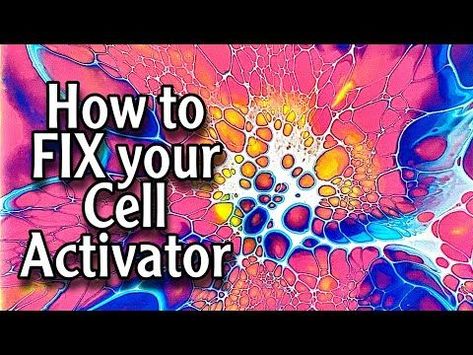 Cell Activator Acrylic Pour, Cell Video, Dutch Pour, Acrylic Pouring Art, Paint Pouring, What To Use, Great Paintings, Pouring Art, Fix You